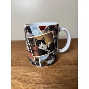 Vintage Cat Mug Family of Felines Lowell Herrero Lang & Wise 1998 Collector Mug